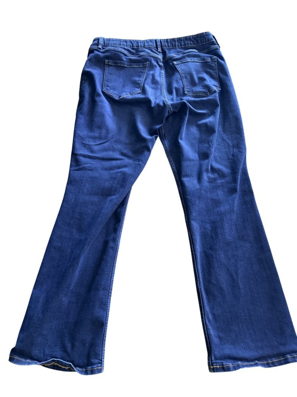 Womens Liz Claiborne Stretch Blue Denim Jeans Sz 16 Cotton Blend Classic Fit